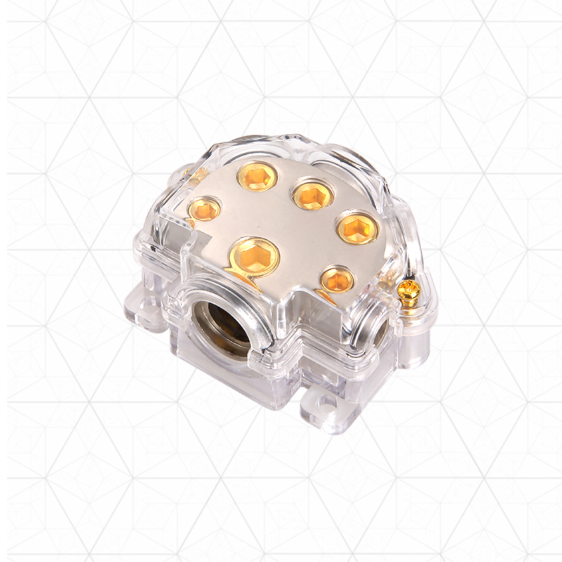 1X0GA input-1X2GA + 2X4GA + 2X8GA выход автомобиля Авто Ремонт кабель сплиттер адаптер автомобильный Стерео Установите силовой распределительный блок
