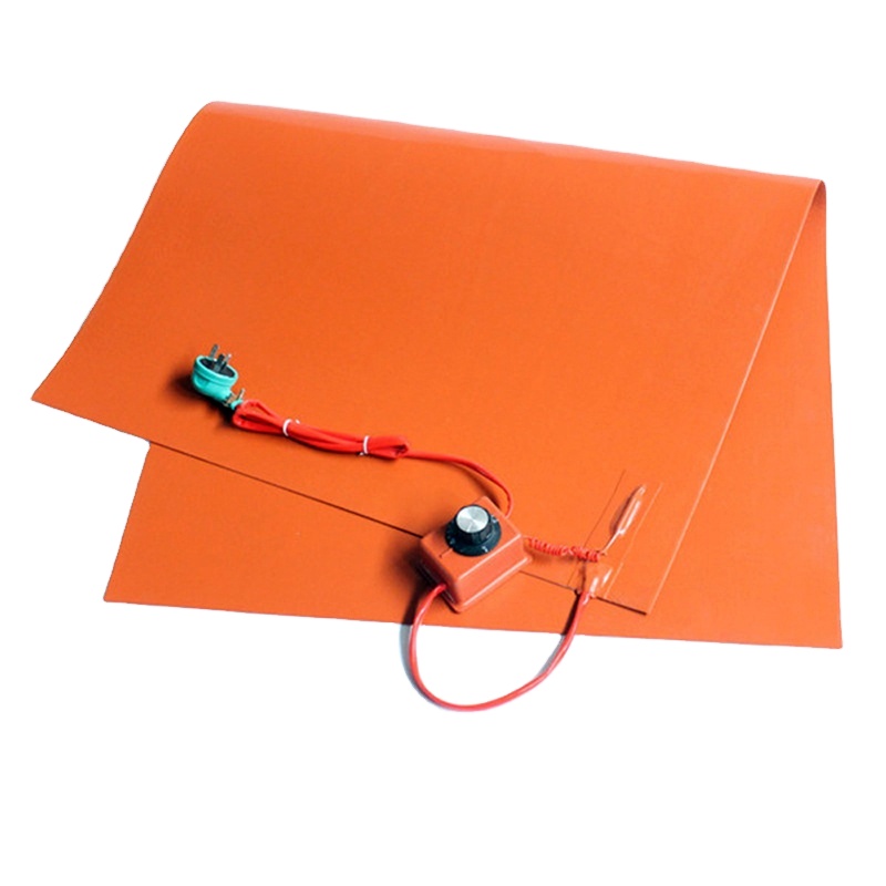 308x308mm silicone rubber heater silicone bed heater 110v 500mm