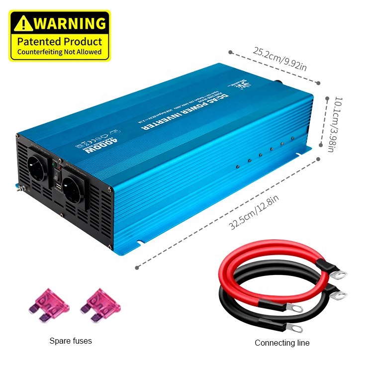 NP4000W DC-AC инвертор питания 12V 220V Инвертор постоянного тока в переменный решетки Солнечный по ограничению на использование опасных материалов в производстве электрического и электронного оборудования Синусоидальная волна