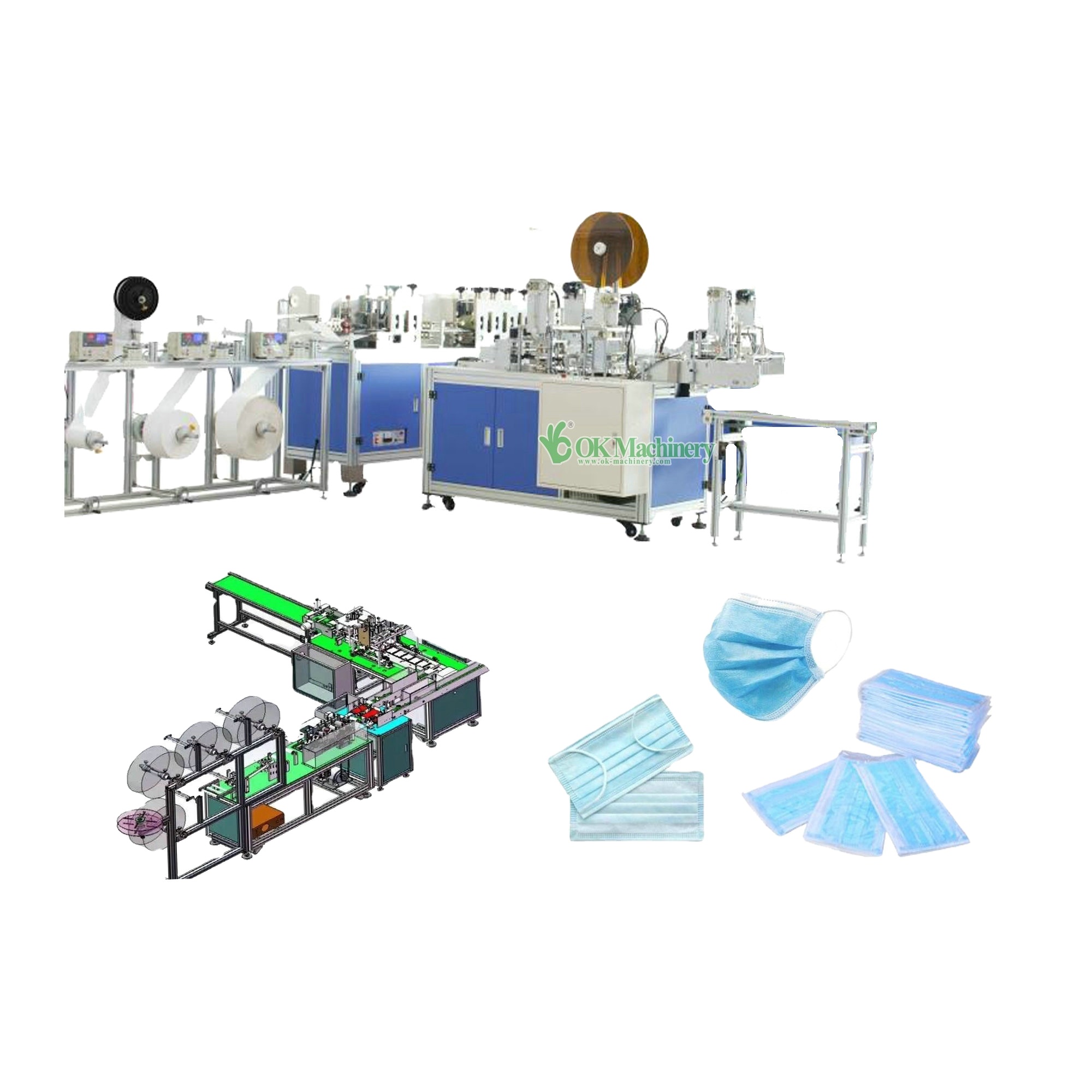 High Performance Full Automatic Disposable Face Mask Making Machine