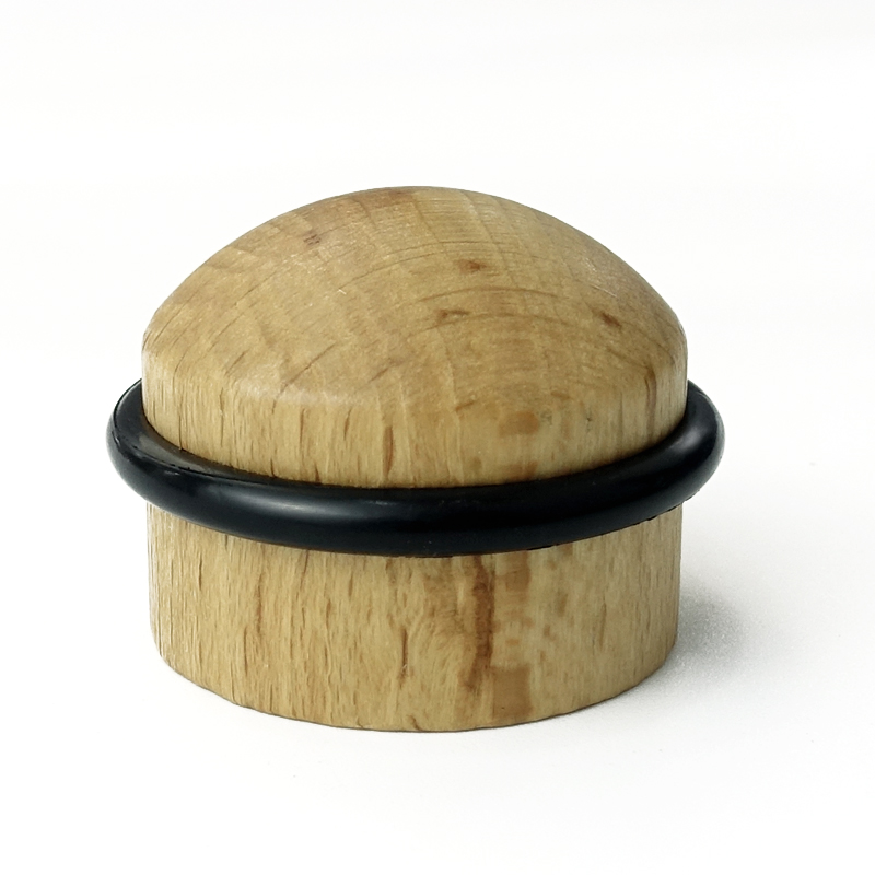 Wooden Wall Protector Door Stop Wood Round Rubber Door Stopper