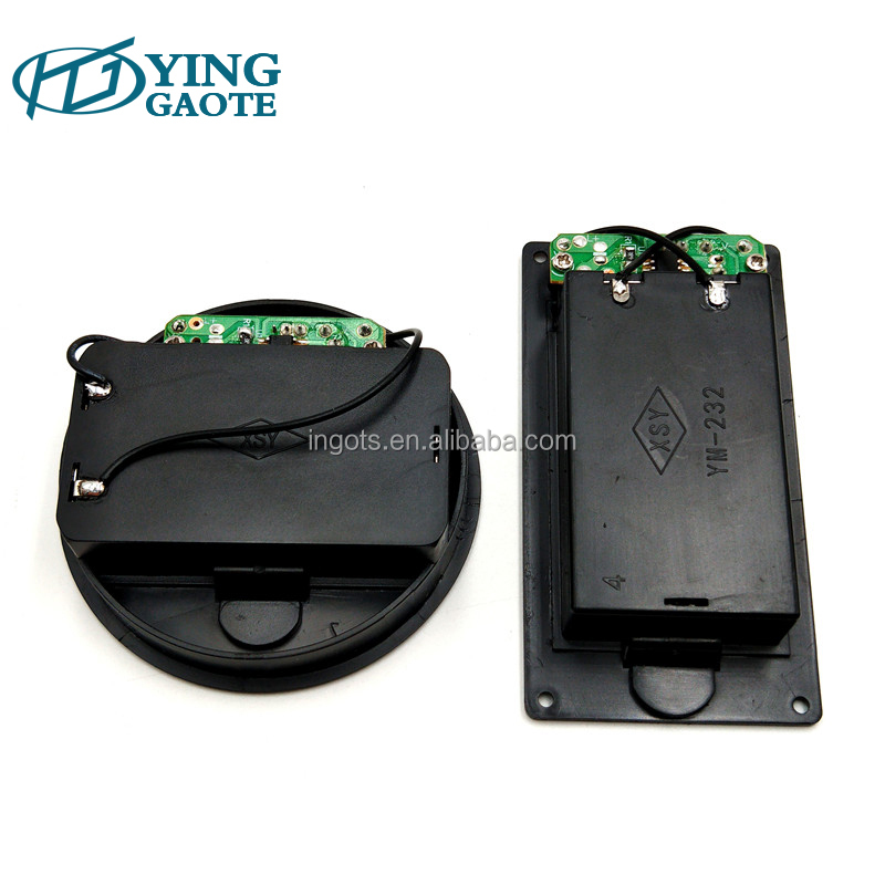 Timer embedded 3V 2AA circle square battery holder aa Panel surface mounted timing battery pack for LED strip
