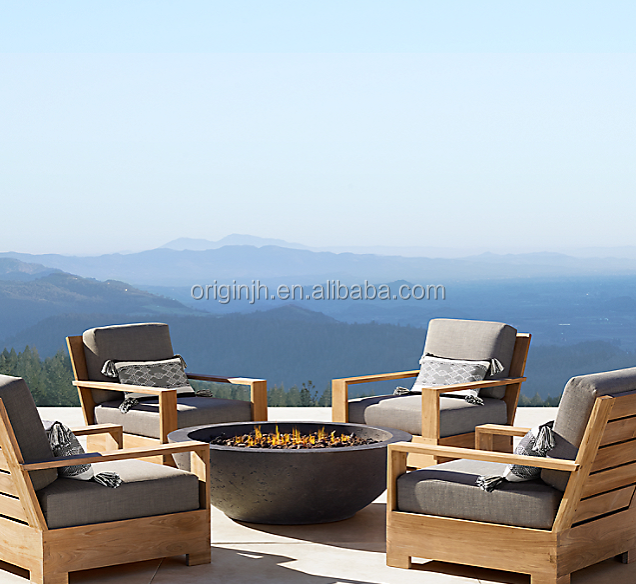 High end luxury fashionable garden patio teak wood furniture classics outdoor lounge chair