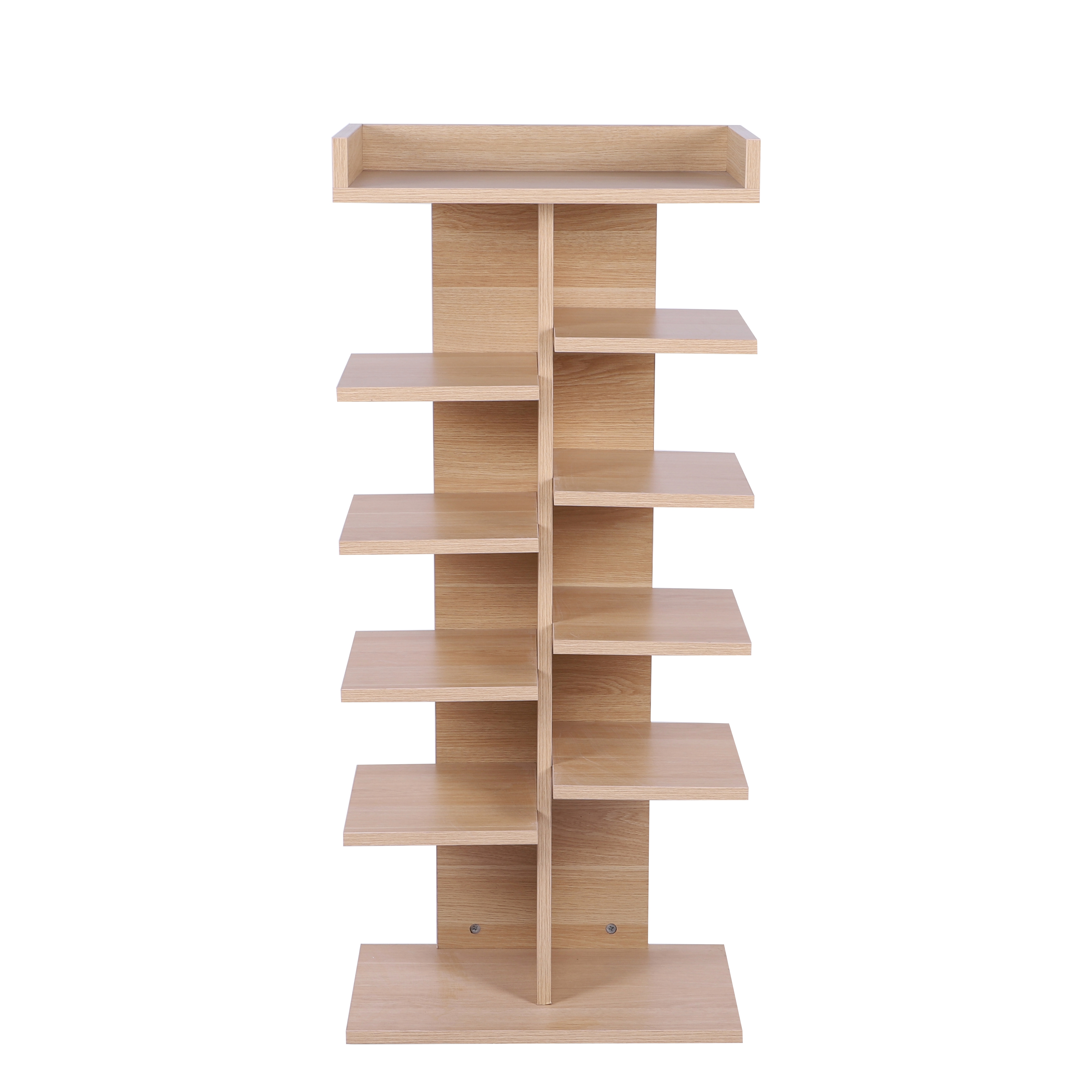 6 Tier Living Room Furniture Modern Wooden Shoe Rack and Book Shelf Rack