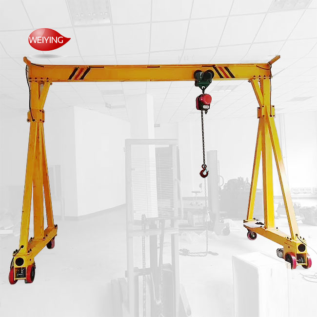 5Ton Four Wheel Mini Electric Gantry Crane For Construction Building