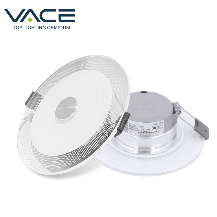 VACE Китай ODM OEM Поставщик SAA CE RoHS пластик 5 Вт Встраиваемый светодиодный потолочный светильник