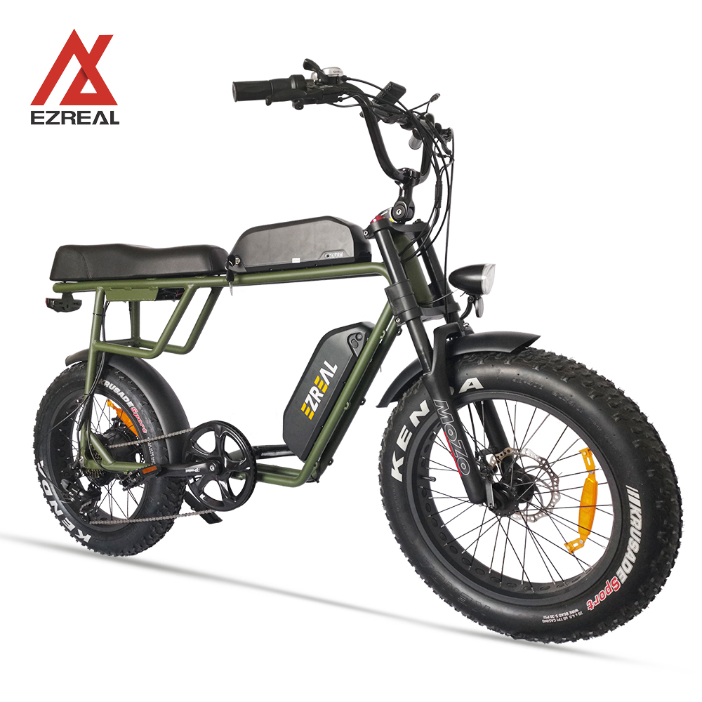EZREAL 2021 супер 73 Электрический велосипед на толстых покрышках harley ebike с Bafang 48V 750W задний мотор