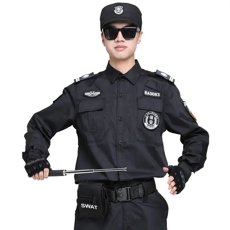 Factor Design Safety Work Clothing Custom Unisex Tactical Security Guard Officer Security Uniform