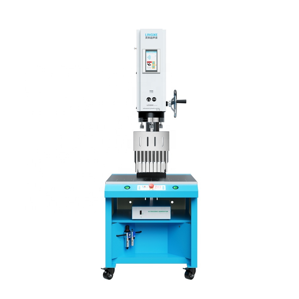 15kHz 4200W Plastic Melting Machine Welding PVC PP PE Material Round Column Ultrasonic Welding Equipment