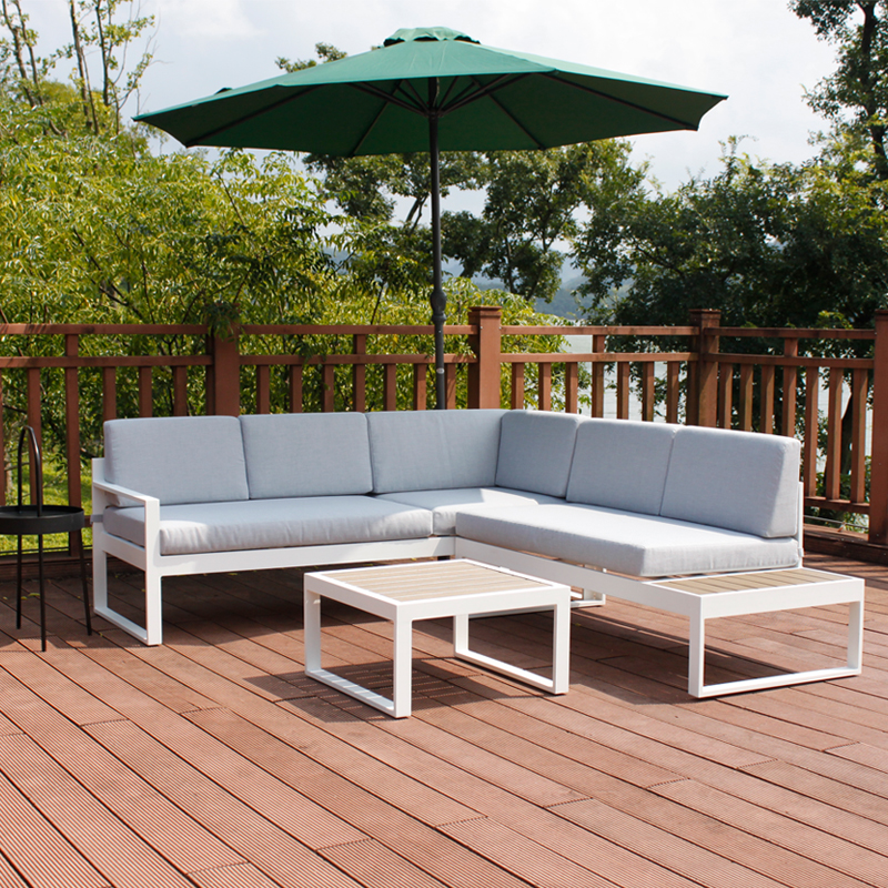 High quality Modern design outdoor Garden furniture set Sofa outside with coffee table for Porch Garden patio