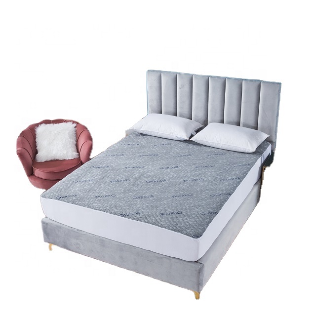 Odor and Moisture Control Bamboo Charcoal Infused waterproof mattress protector bed cover
