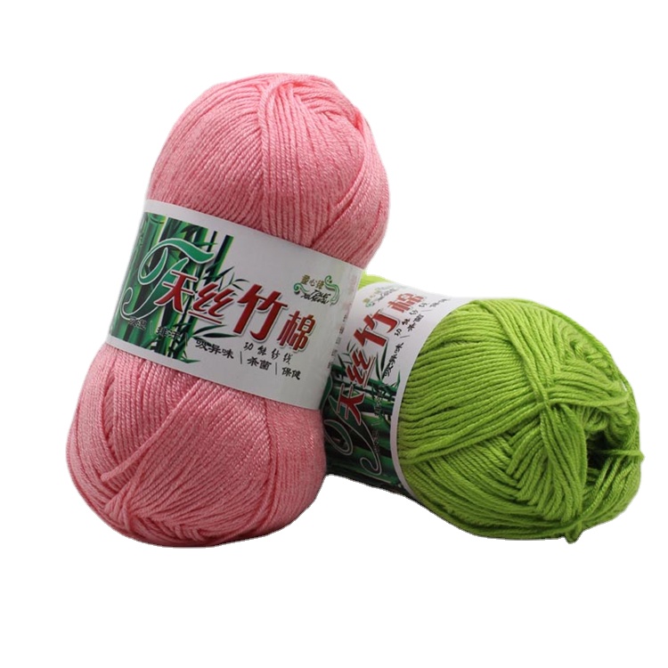 Reliable Quality Tencel Bamboo Cotton Yarn Cotton Thread Cotton Knitting Yarn