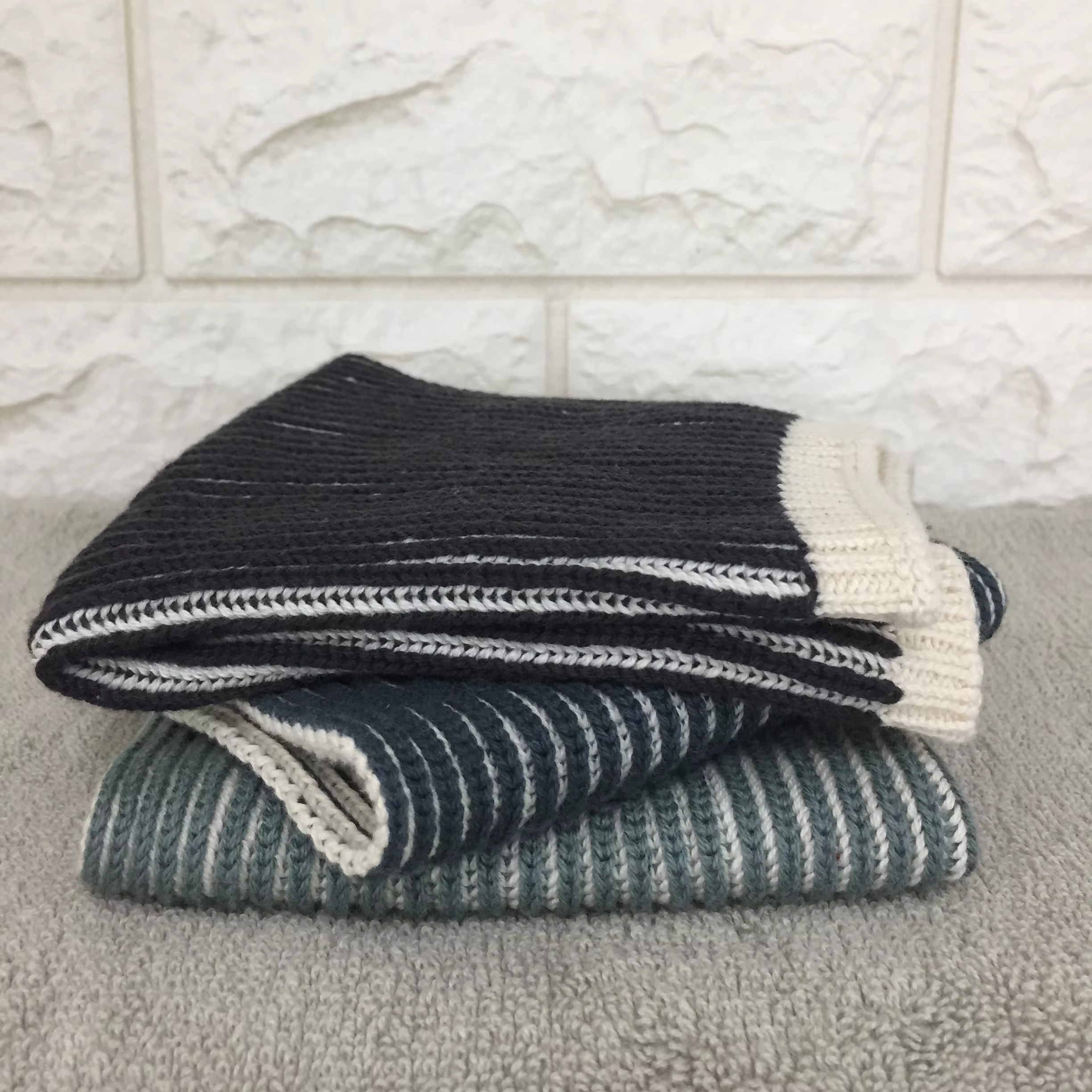 100% Organic Cotton Knitted Dish Cloth Set for Kitchen Use
