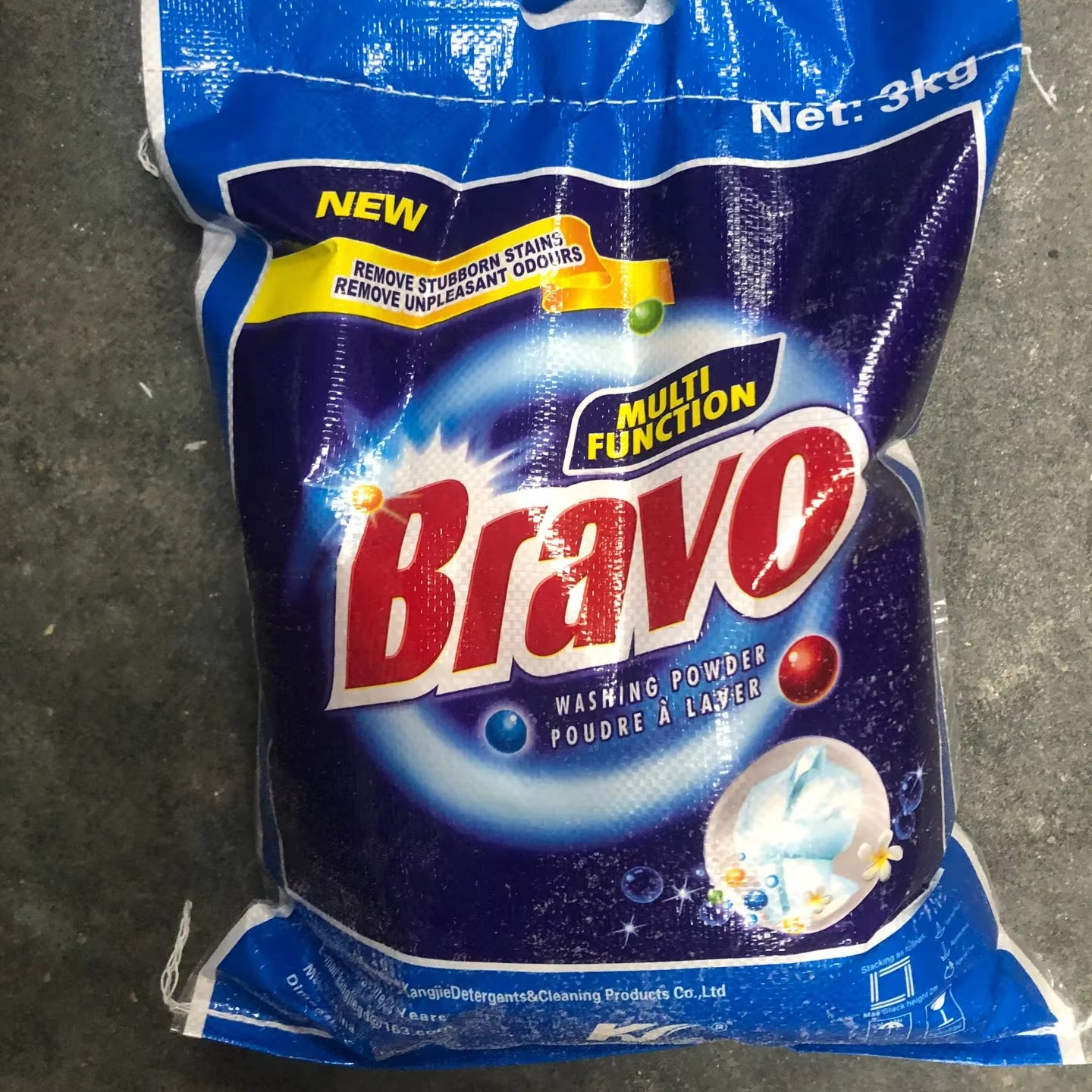 Hot Sale Laundry Detergent Powder Household Cleaning Products for Washing Clothes 3kg Detergent Raw Materials