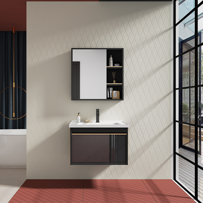 Modern Wall-Mounted Sink and Cabinet Combo for Living Room Bedroom Kitchen Bathroom Aluminum Carcase