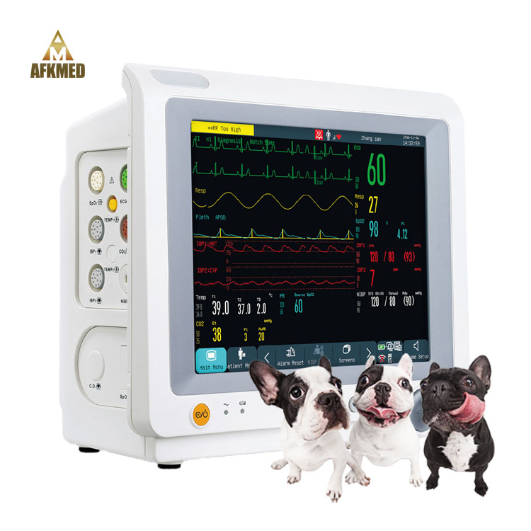 Portable Digital Technology Vet Veterinary Medical animals Vital Sign multiparameter Monitor