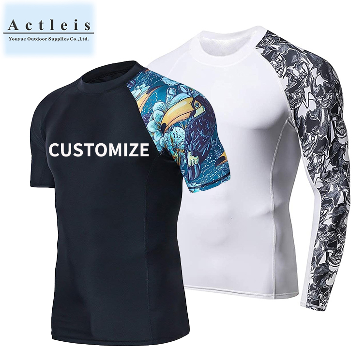 Индивидуальные цифровые печатные Mma Rash Guard/Rash Guard Bjj / Surfing Rash Guard Mens Rash Guard для детей Rash Guard Высокое качество