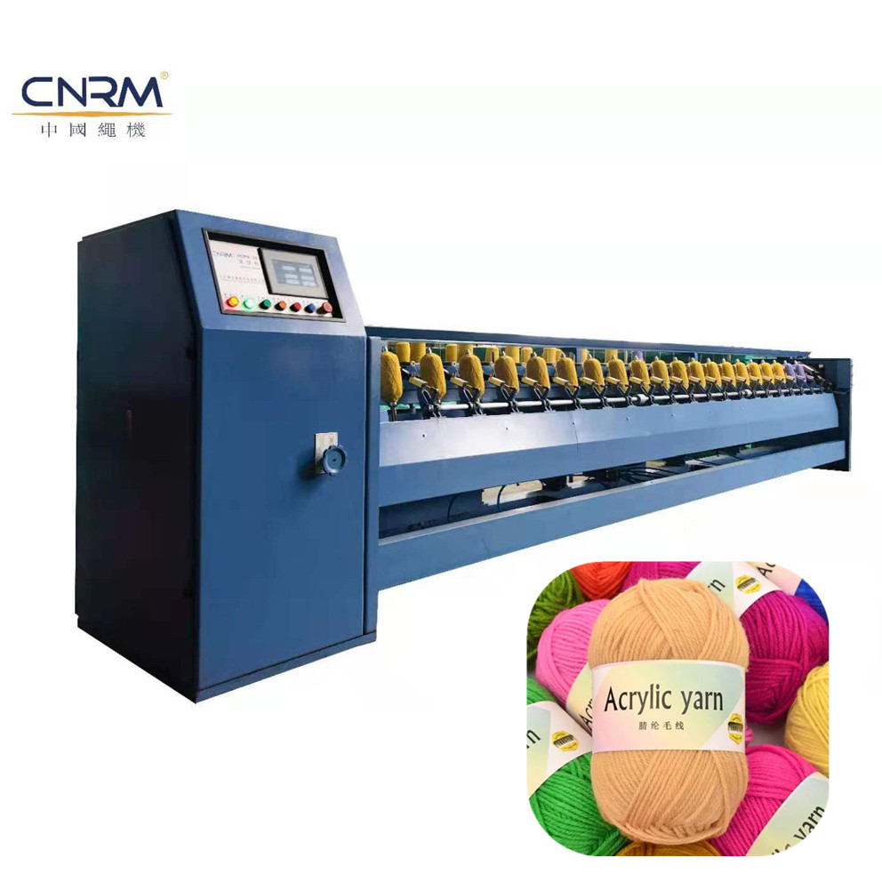 CNRM woolen twine cord ball pineapple yarn winding soft yarn ball winder machine with 20 spindles