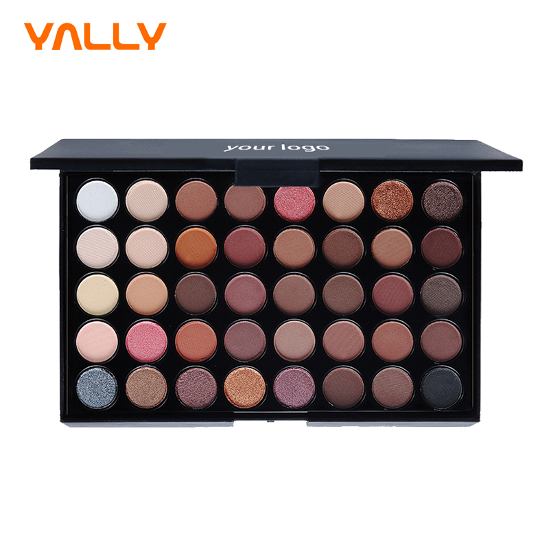 DHL Glitter Waterproof Luminous Custom Fedex OEM Logo Latest 40 Colors Eye Shadow Vegan Makeup Private Label Eyeshadow Palette