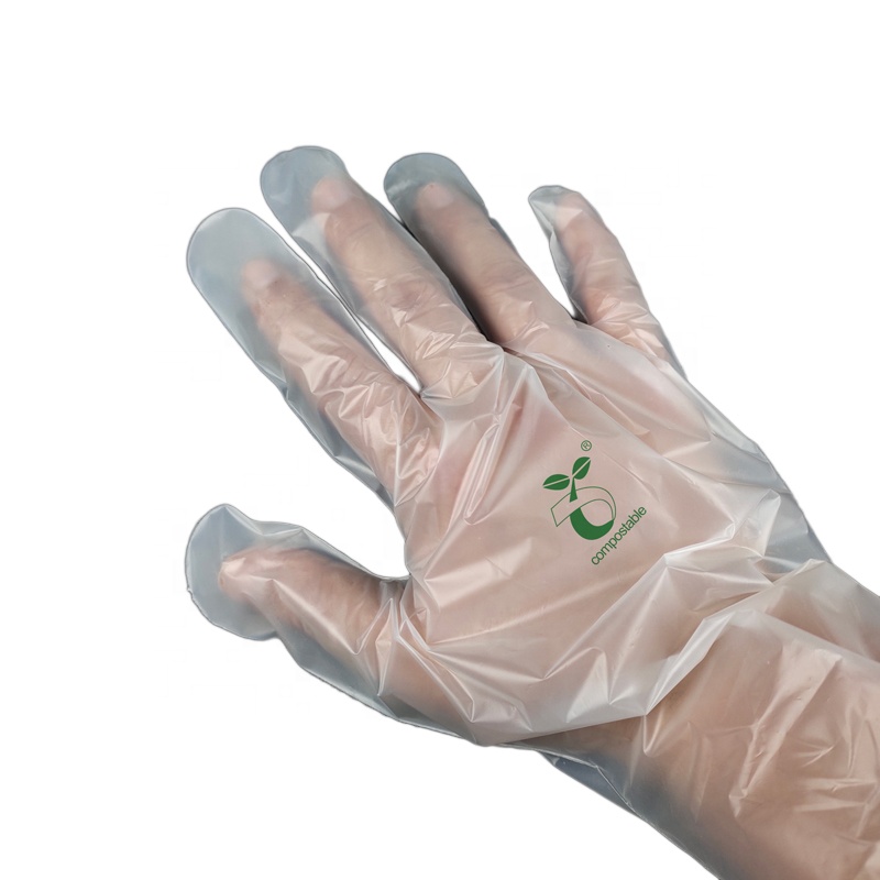 100% био compostable перчатки биоразлагаемые и Compostable перчатки PLA PBAT Cornstarch материал
