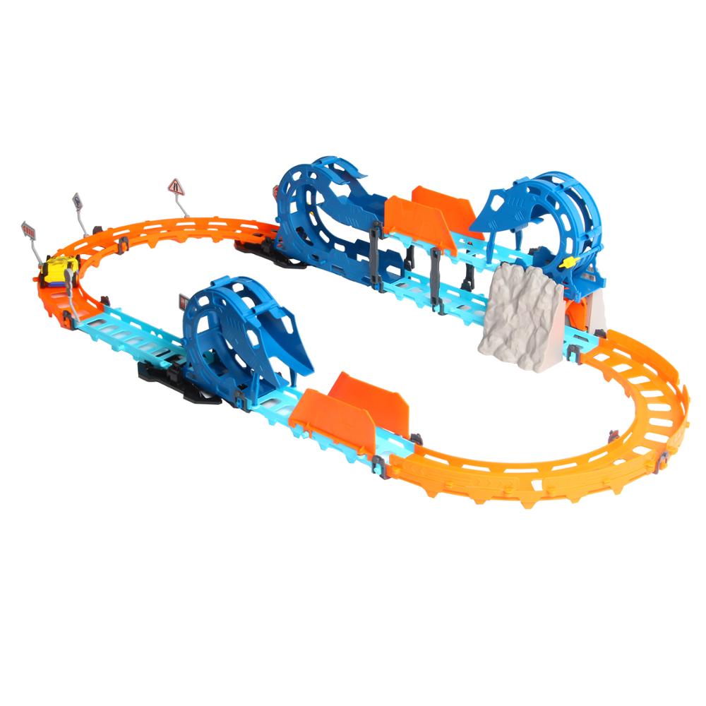 TongLi toy 89903 Kid Toys for Boys and Girls Track Car Age 345678 Car Toys Electronic Track Car Set 48pcs Glowing With LED Light