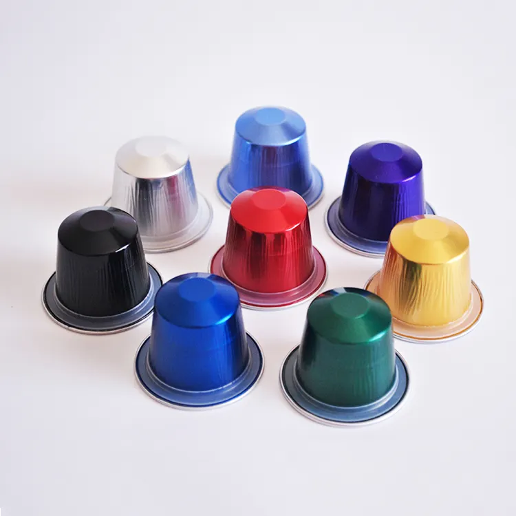 Diameter 37mm Portable Aluminum Foil Cup Empty Nespresso Coffee Capsule with Lids