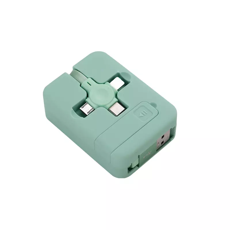 Retractable USB Cable с Phone Holder, Fast Charging, Data, Telescopic, Micro Type C Extension, wholesale, 4 в 1