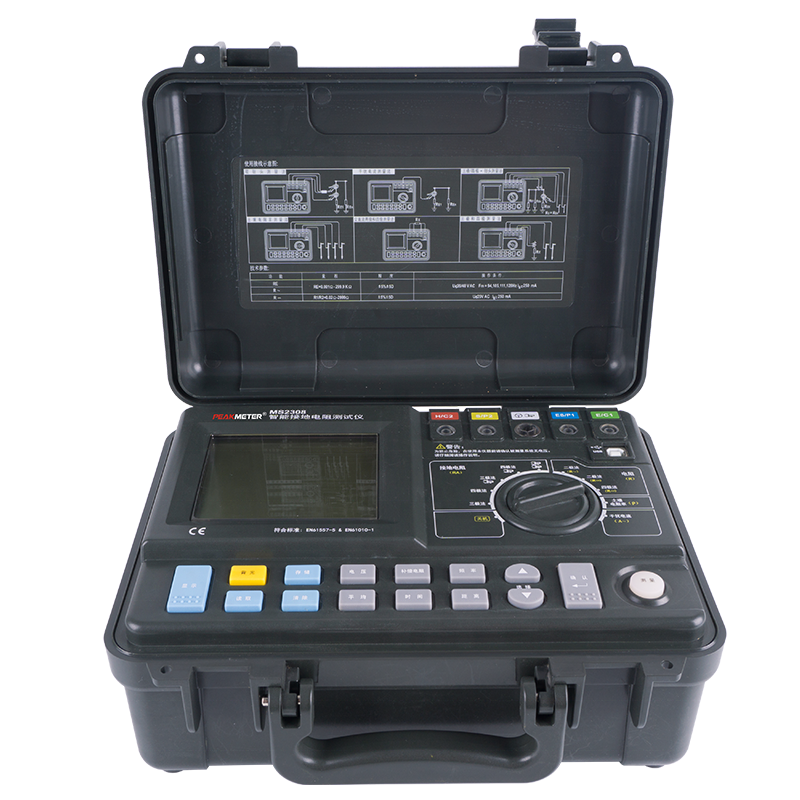 Тестер сопротивления земли Peakmeter MS2308, усовершенствованный Тестер сопротивления земли Ом, измеритель сопротивления почвы, тестер сопротивления земли