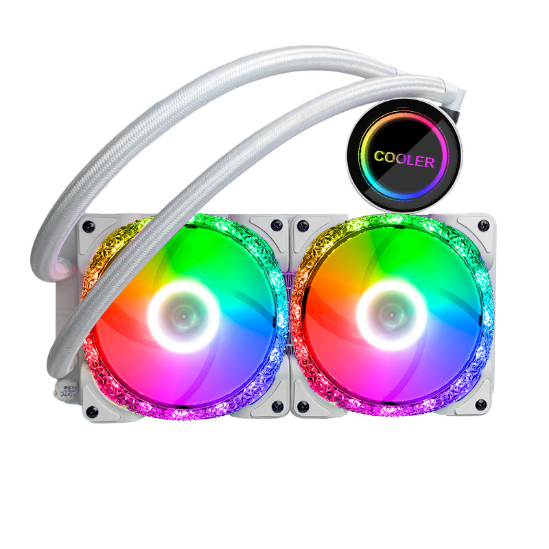 Белый и черный RGB-свет 120/240/360 мм водяной охлаждающий кулер для процессора