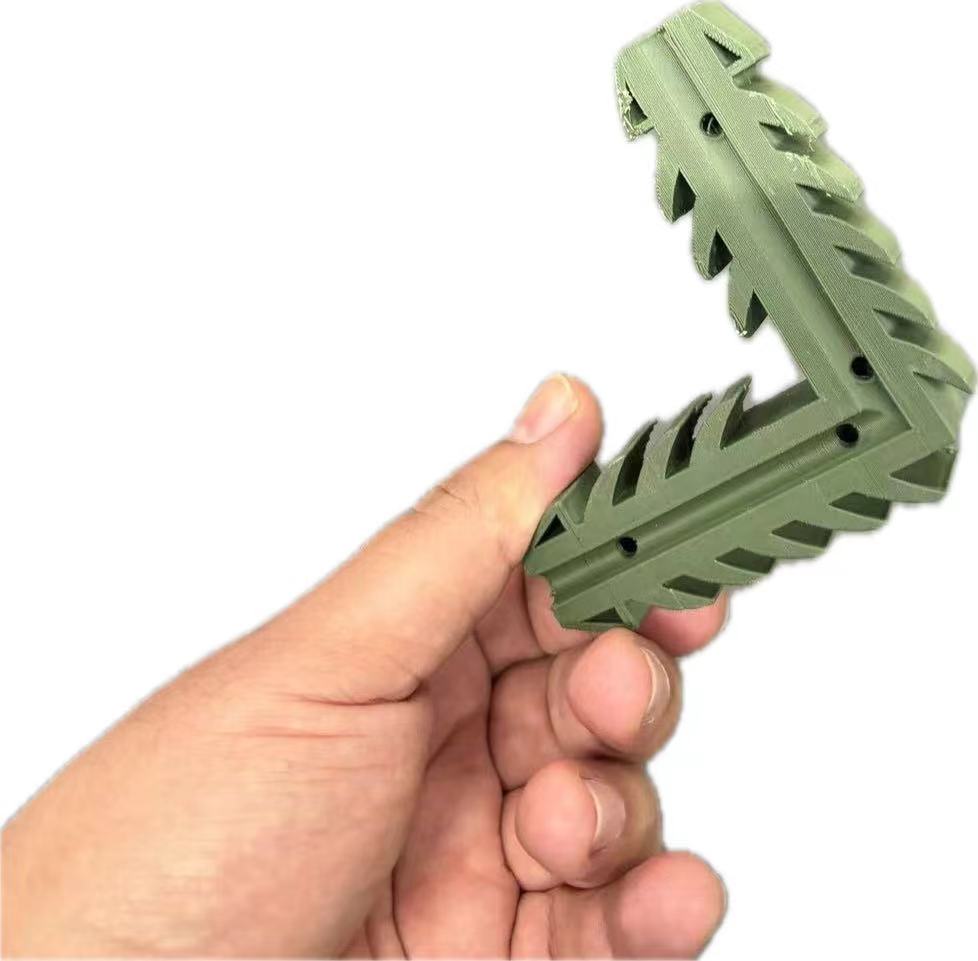 Magate Plastic Accessories Injection Parts Profile Corner code L joint for pvc door