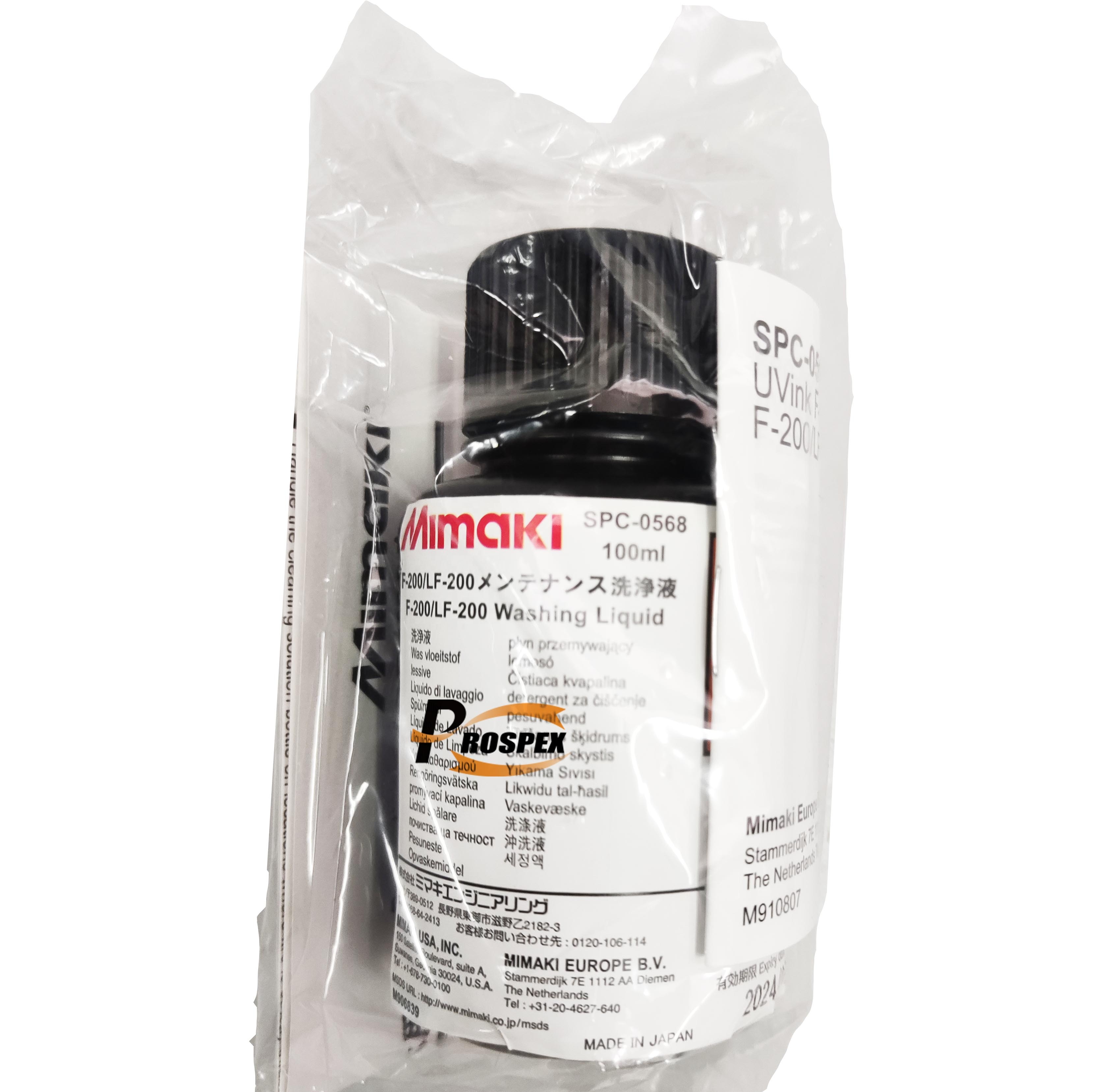 100 мл являются оригинальными Mimaki промывочной жидкости SPC-0568 для Mimaki UJF-3042/UJF-6042/JFX500/JFX200 принтеры серии C-ML015-Z-B1-1-KW