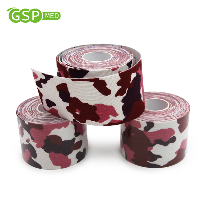Manufacturer Wholesale 5cm*5m Sports Safety Printed Kinesiology Athletic Tape Custom Logo