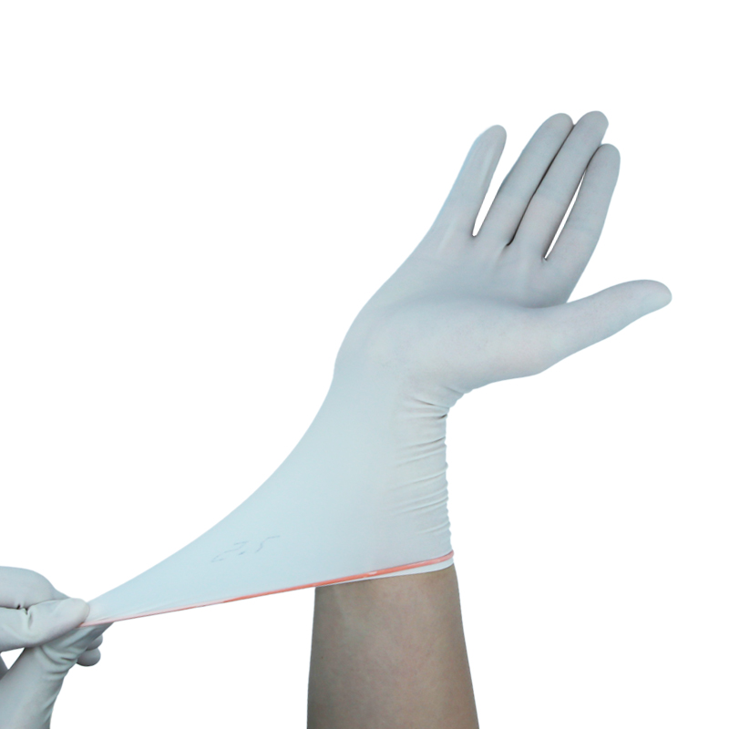 OEM Custom Available Medical Grade Powder Free Long Latex Examination Sterile Gloves Disposable