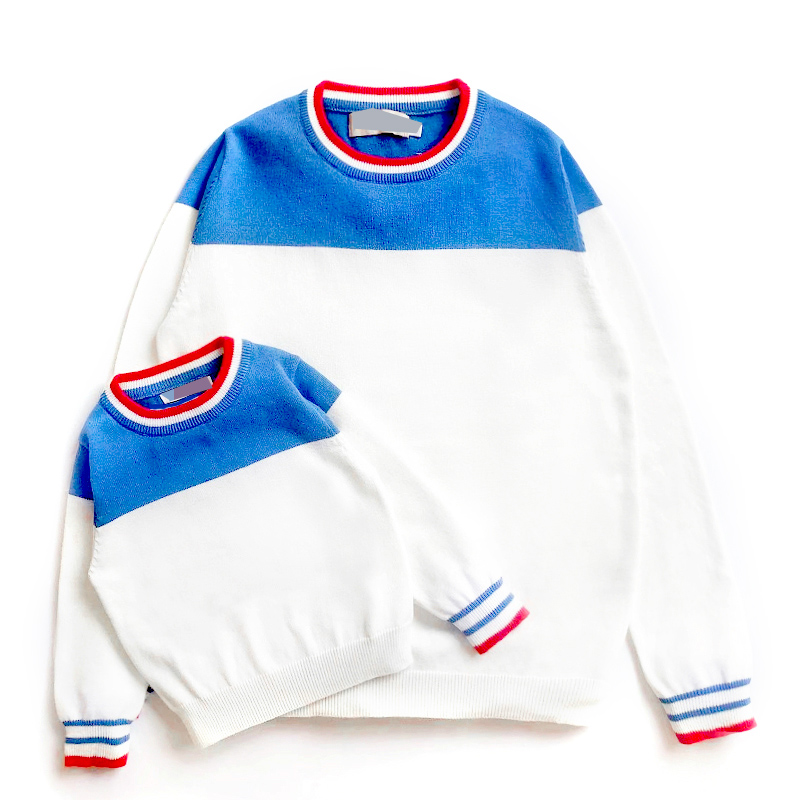 Hot sale baby kids quality cotton clothes knit mother and son sweater