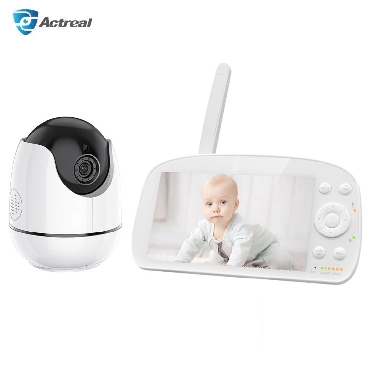 IP-камера 720P, 1080P, встроенная 5 колыбельных, контроль температуры, регулярное напоминание о кормлении, Детская безопасность, 5,5 дюйма, умная видеоняня