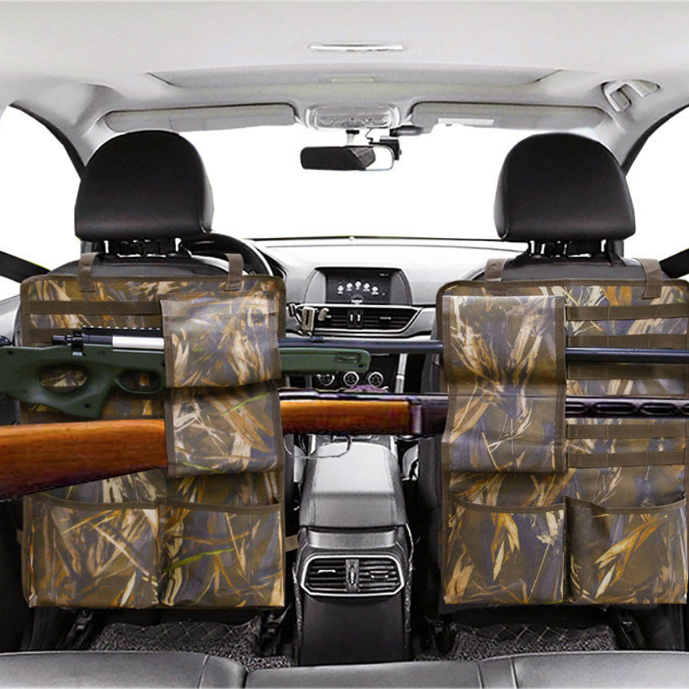 High Quality Military Tactical Car Seat Back Organizer Molle Car Backseat Gun Rack Front Seat Gun Organizer Shotgun Holder