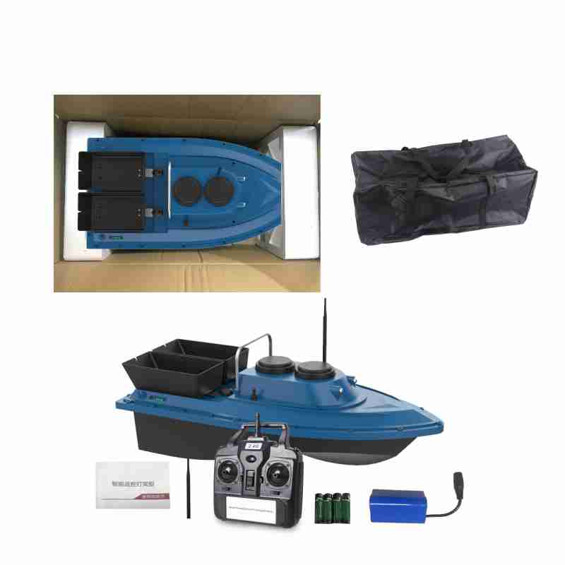 V777 Intelligent RC Boat 500m Wireless Fishing Bait Boat Double Large Bait Container Nesting Device With Auto Correction Route