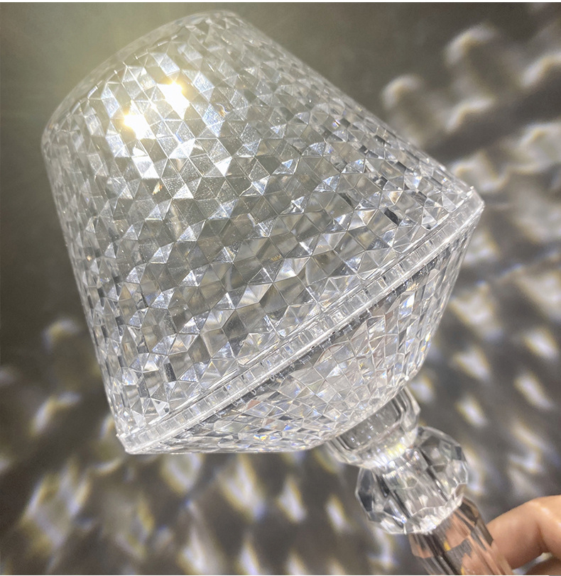 New diamond lights bed side night light modern luxury Acrylic touch led crystal table lamps