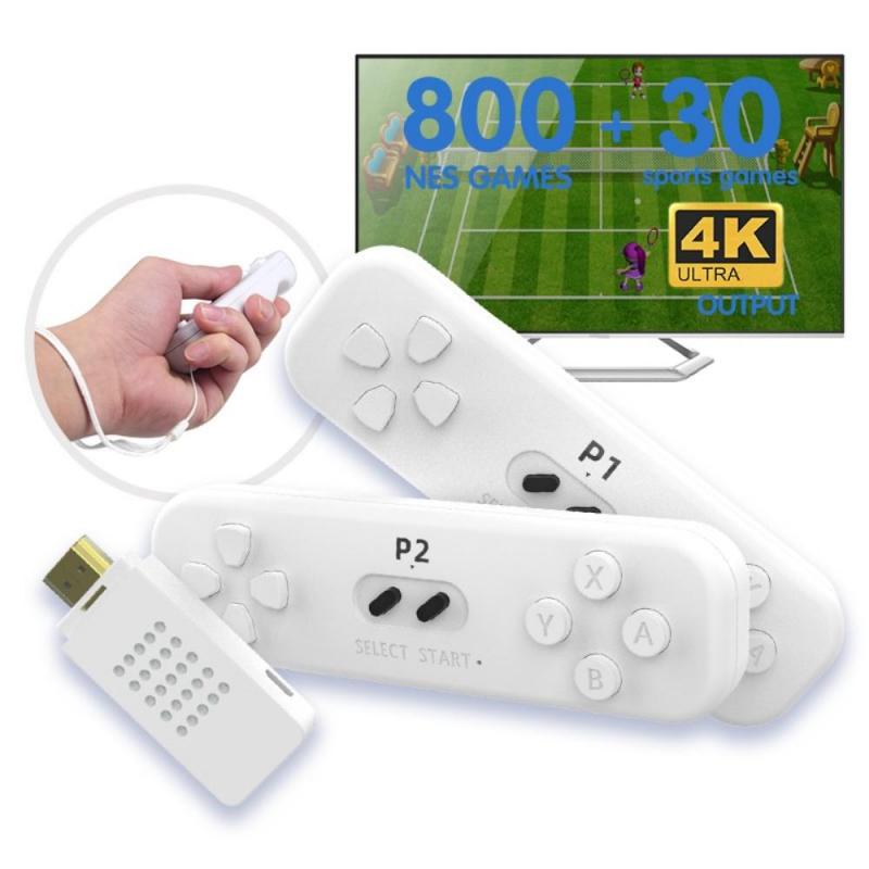 4K встроенные 800 + игр NES, Ретро игровой Стик с 2,4G беспроводным контроллером Y2, подходит для консоли с датчиком движения 4K, видеоигра