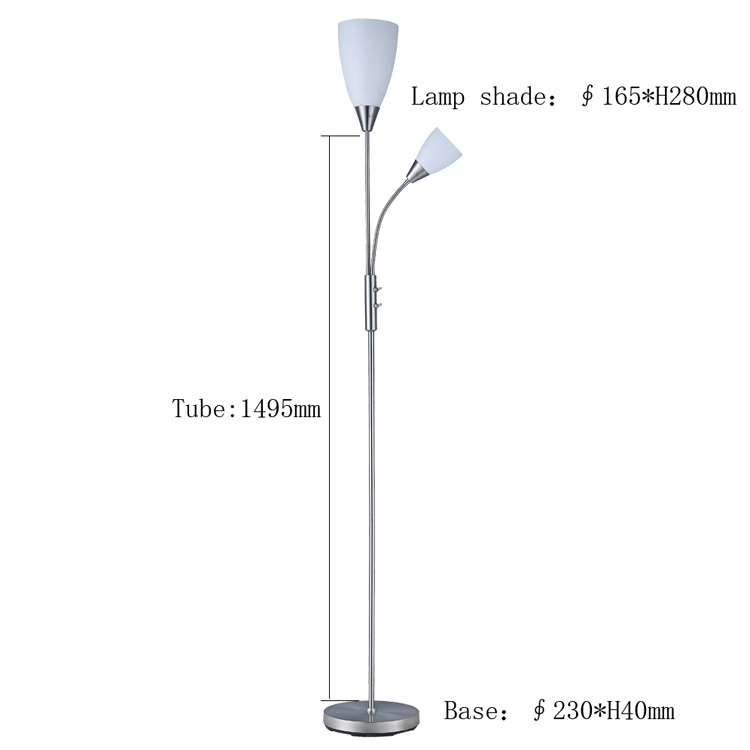 Cheap Classic White Plastic Lamp Shade stand Floor Lamp modern Lighting/Light/LED/Decoration/Lamp