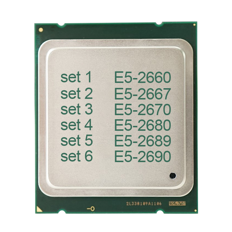 Lntel XEON б/у процессор E5-2660 E5-2667 E5-2670 E5-2680 E5-2689 E5-2690 шесть/восемь ядер 2,9 г процессор 2011 pin-код