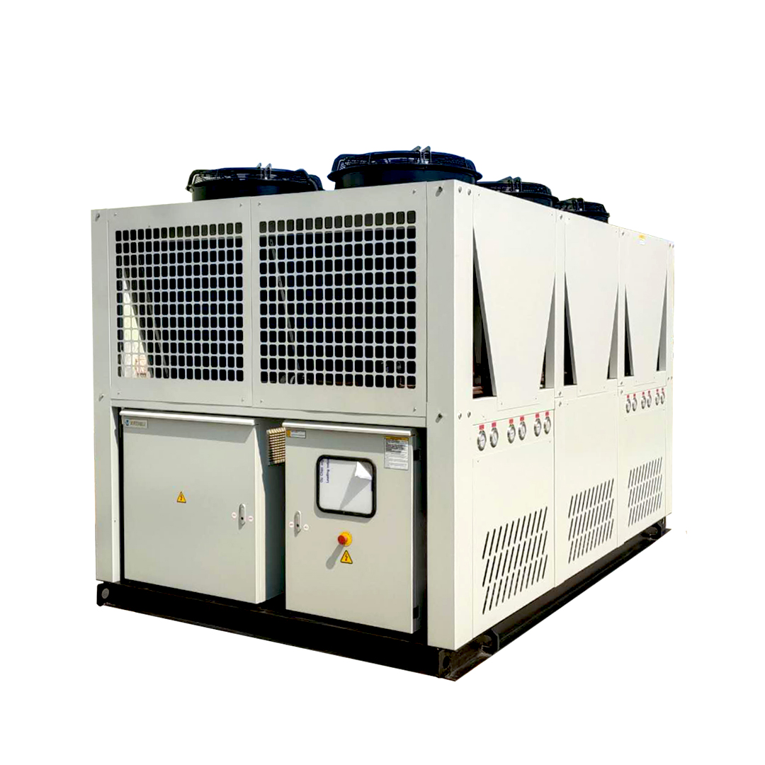 chiller chiller system 75 ton 115 ton 135 ton Air Cooled water chiller for Oil Chemical plastic package Brewery cooling system