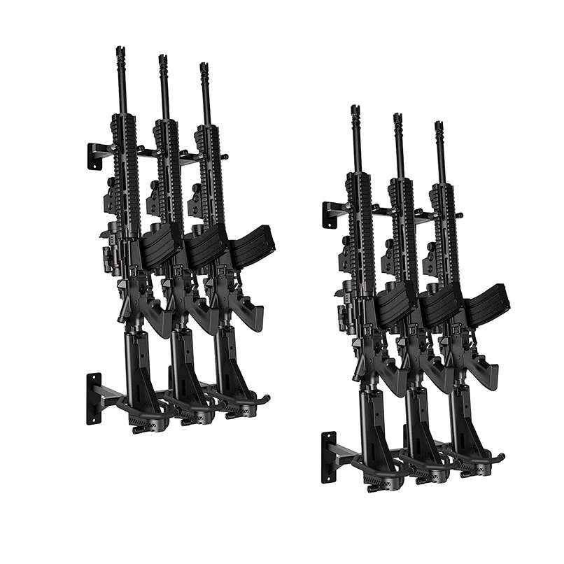 Gun Rack Wall Mount for Rifles and Shotguns, Rifle Racks for Wall - 2X3Slot