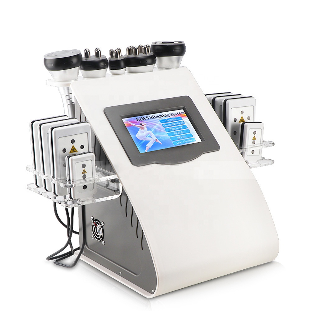 6 in 1 Lipo Laser Body loss Weight Rf Ultrasonic Beauty Slimming Machine vacuum cavitation system