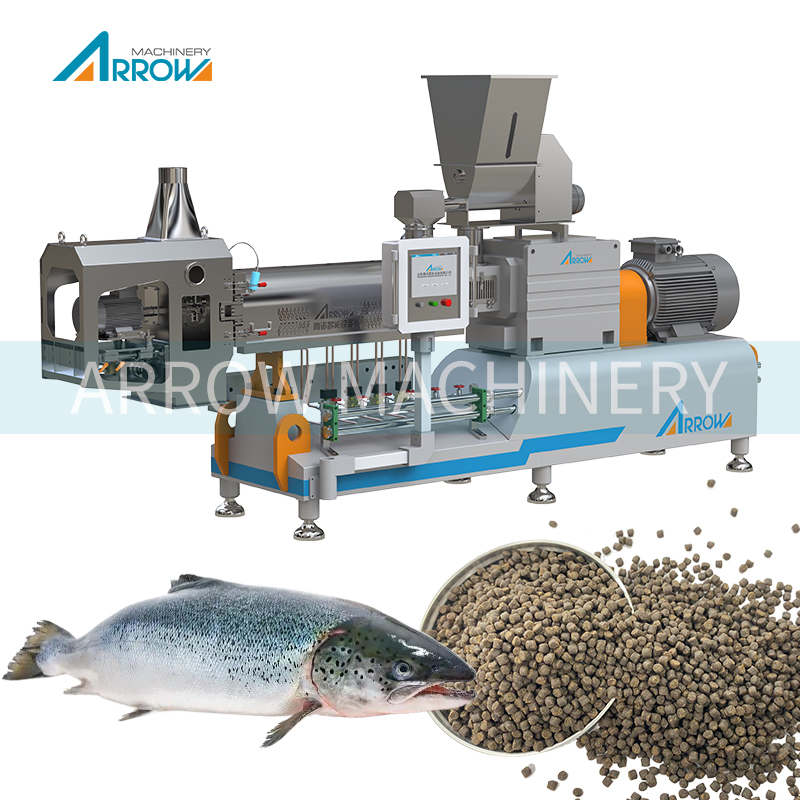 2024 Popular Industrial Floating Fish Feed Extruder China Factory's Fish Feed Production Line Feed Processing Machines
