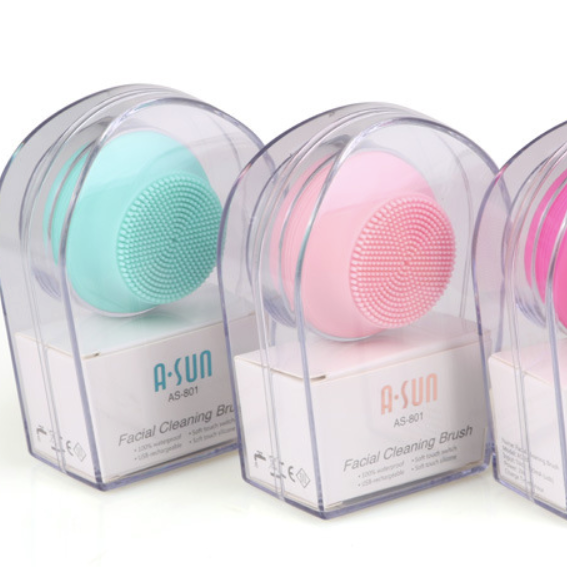 Face Brush Cleanser Facial Cleansing Brush Electric Massage Machine Deep Cleaning Silicone Gift Box CE ROHS 500mah 1year 500pcs