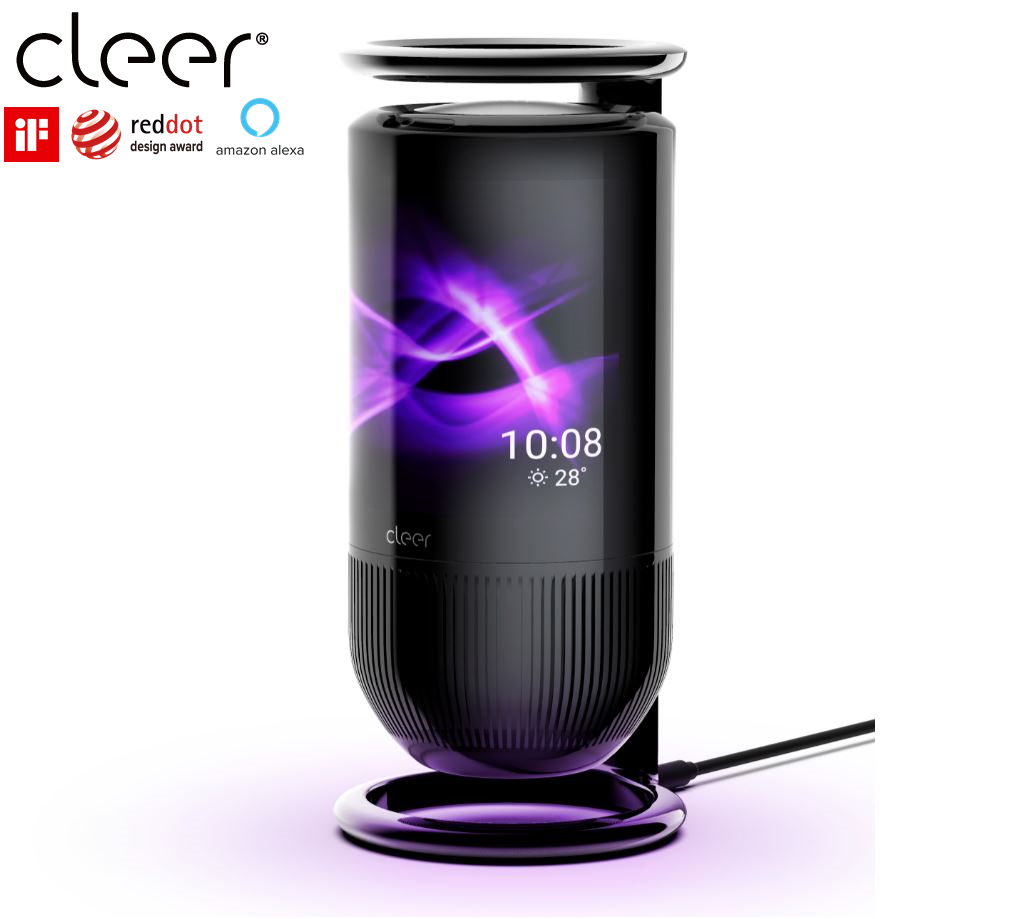 Беспроводной ЖК-дисплей MIRAGE AMOLED, динамик Alexa, 3D музыка, светодиодная подсветка с изогнутым экраном, портативный смарт-динамик с Wi-Fi