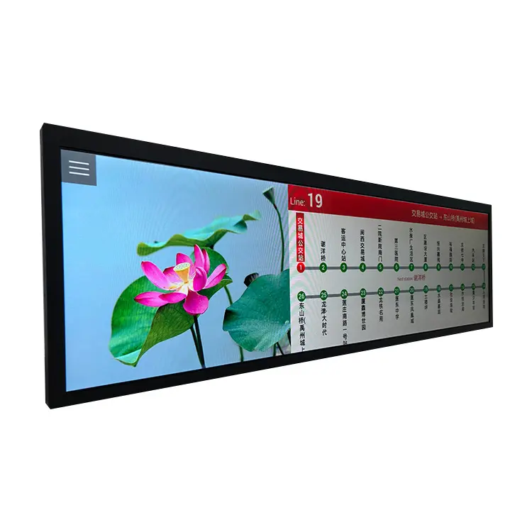 38'' Stretched Bar Lcd Digital Signage Stretched Bar Lcd Advertising Display