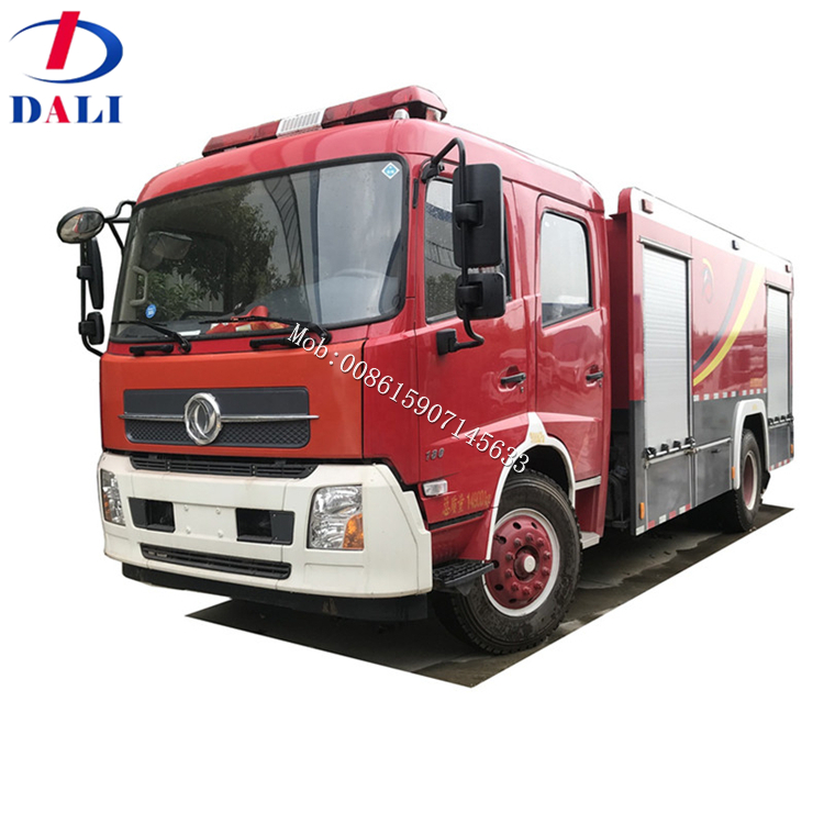 Пожарная и спасательная машина DLQ Euro 5 Dongfeng 4*2, пожарная машина на 6 колесах, пожарная машина из пенопласта и воды