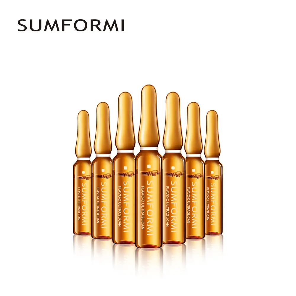 Sumformi Oem Private Label Natural Whitening Vitamin C 24k Gold Glow Ampoule Serum